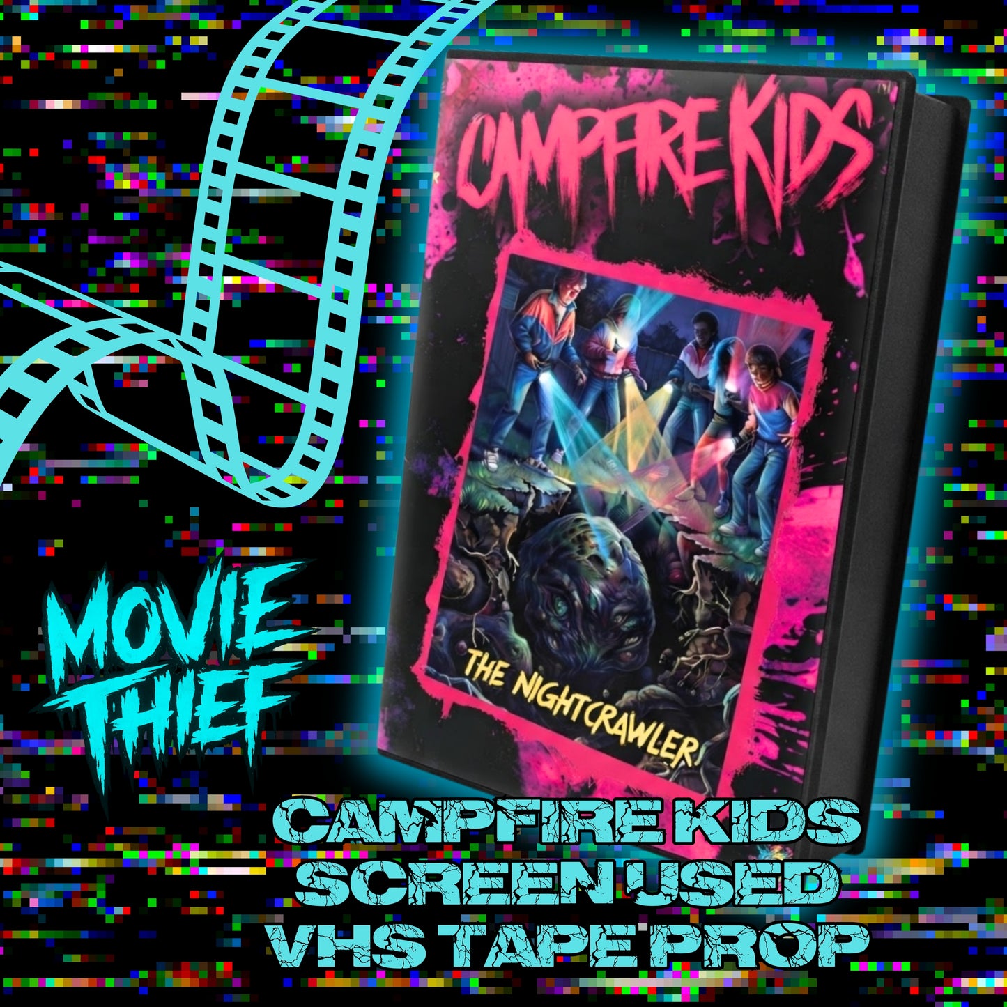 SCREEN USED CAMPFIRE KIDS VHS "THE NIGHTCRAWLER" PROP