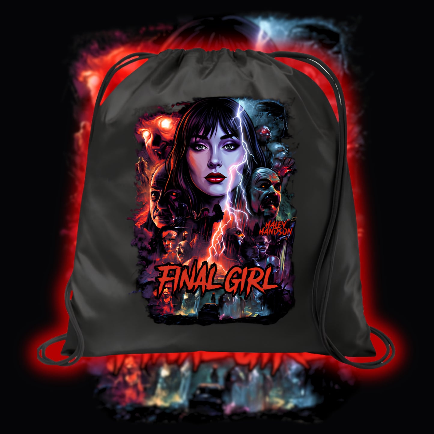 FINAL GIRL "REBORN" HALEY HANDSON DRAWSTRING BAG