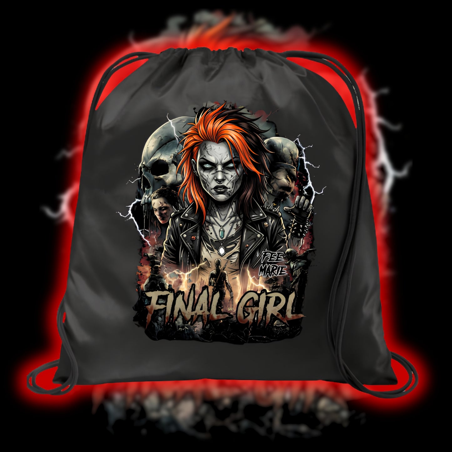 FINAL GIRL "REBORN" FEE MARIE DRAWSTRING BAG