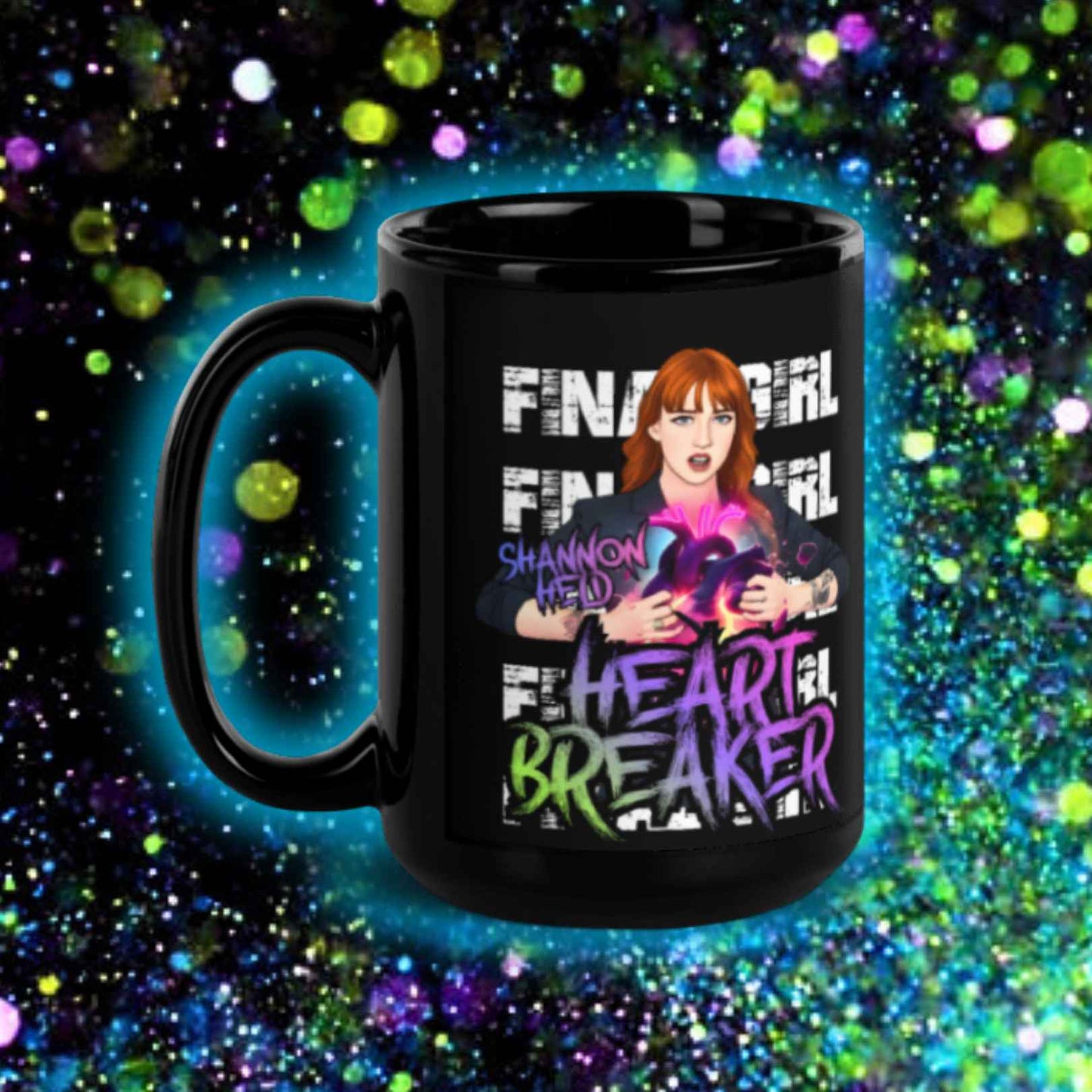 SHANNON HELD FINAL GIRL "HEARTBREAKER" MUG