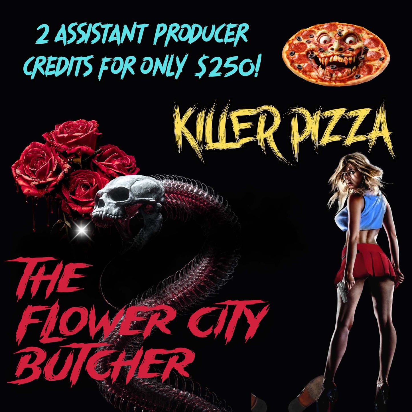 SPECIAL OFFER - 2FOR $250 ASSIISTANT PRODUCER CREDITS!