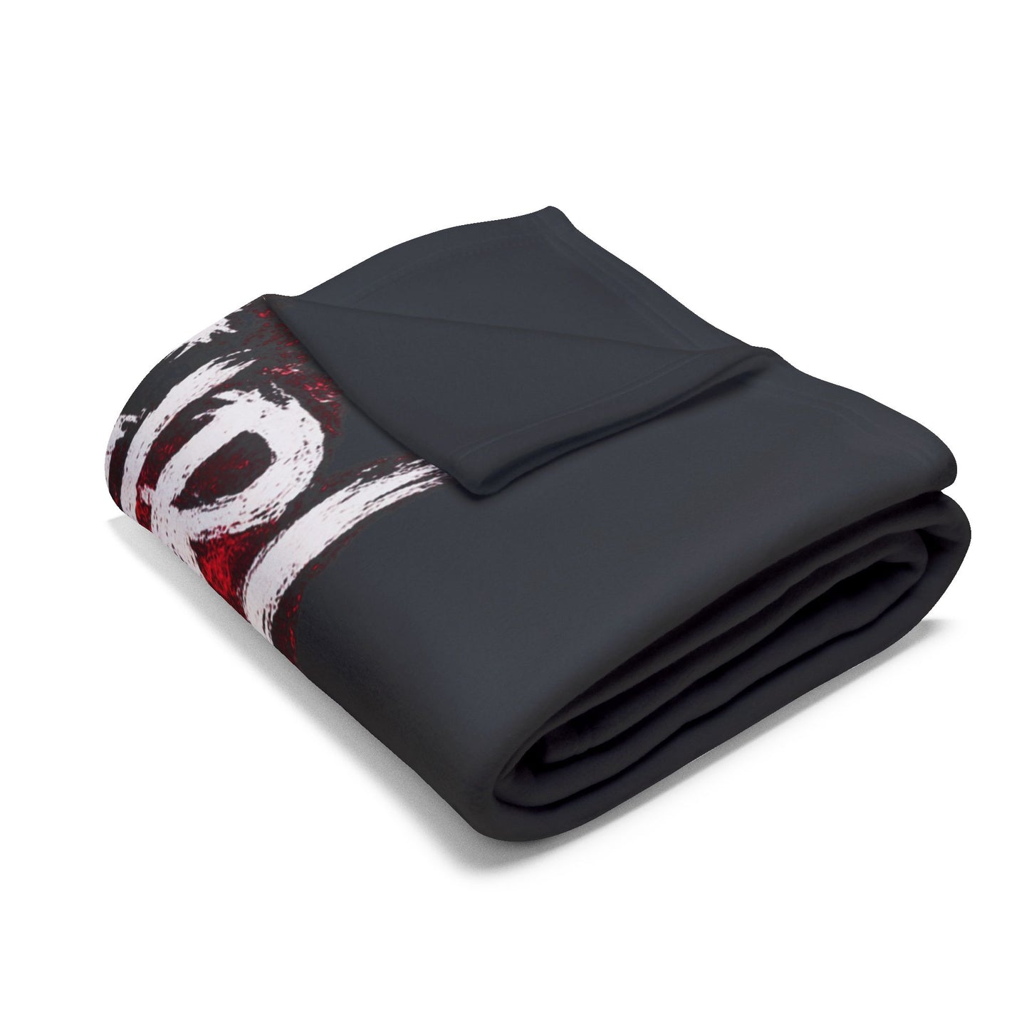 Final Girl Fleece Blanket — "Still Breathing, Still Dangerous" Horror Throw