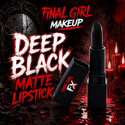 Deep Black Matte Lipstick