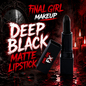 Deep Black Matte Lipstick