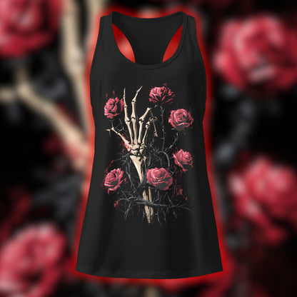 WOMEN'S FITTED "LOVE AND DEATH" TANK TOP