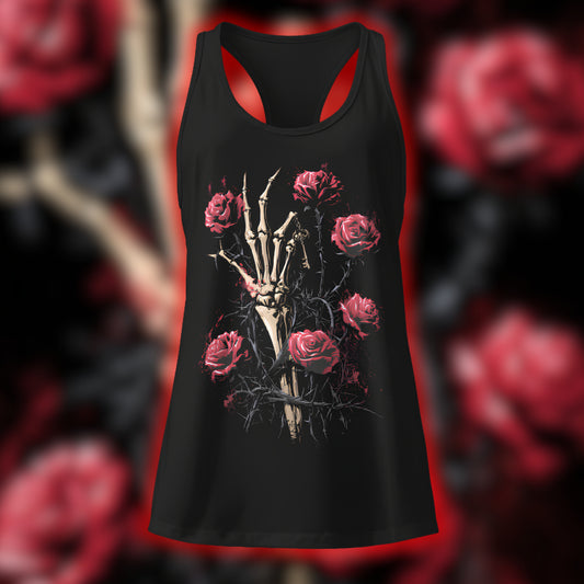 WOMEN'S FITTED "LOVE AND DEATH" TANK TOP