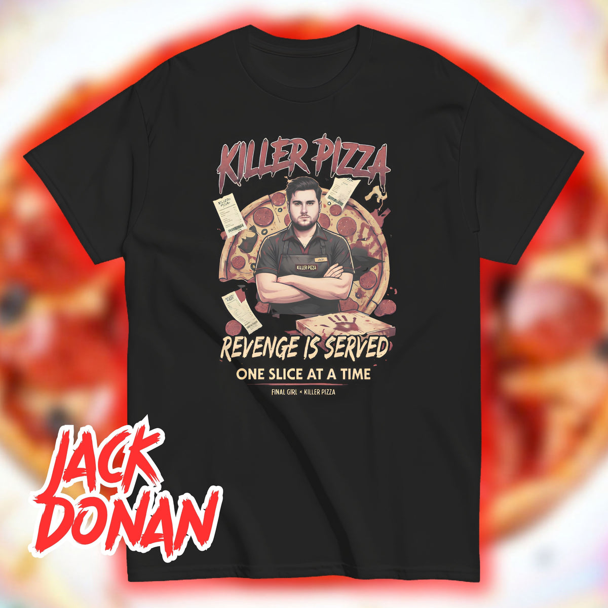 JACK DONAN "KILLER PIZZA" SHIRT
