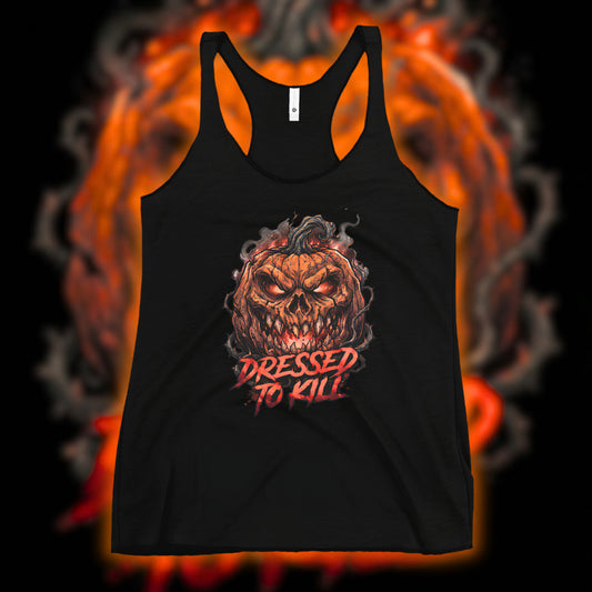 "DRESSED TO KILL" WOMEN'S RACERBACK TANK