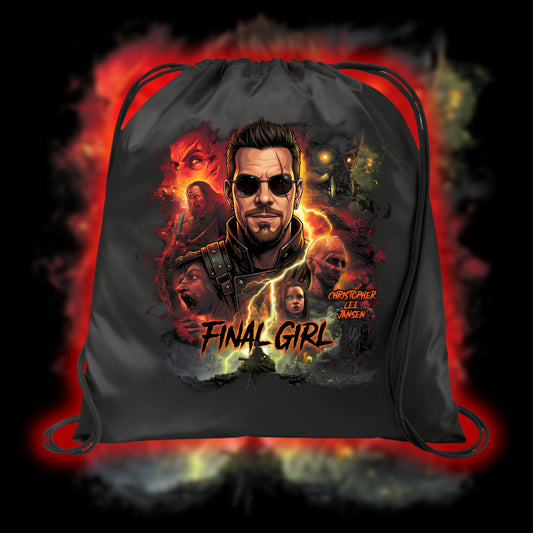 FINAL GIRL "REBORN" CHRISTOPHER LEE JANSEN DRAWSTRING BAG