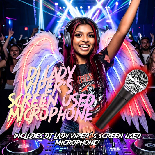 DJ LADY VIPER'S SCREEN USED MICROPHONE